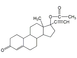 醋酸炔诺酮结构式