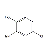 2-氨基-4-氯苯酚结构式